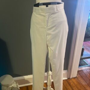 NWT Banana Republic Ryan Fully Lined Pants in White. Size 6